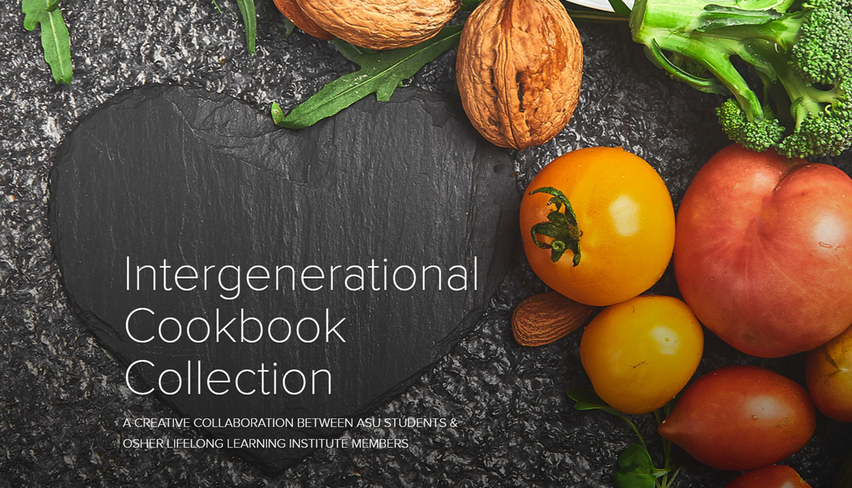 Image of the cover of the Intergenerational Cookbook