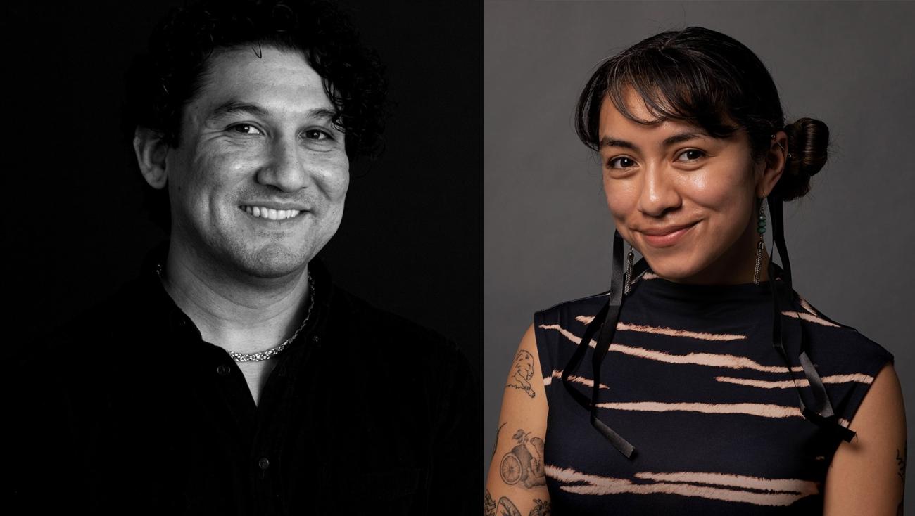 Images of creative writing award-winners Matt Flores and Ayling Dominguez