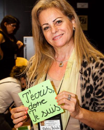 Sylvia Dahdal at the 2015 FemRhet Conference / Photo by Bruce Matsunaga