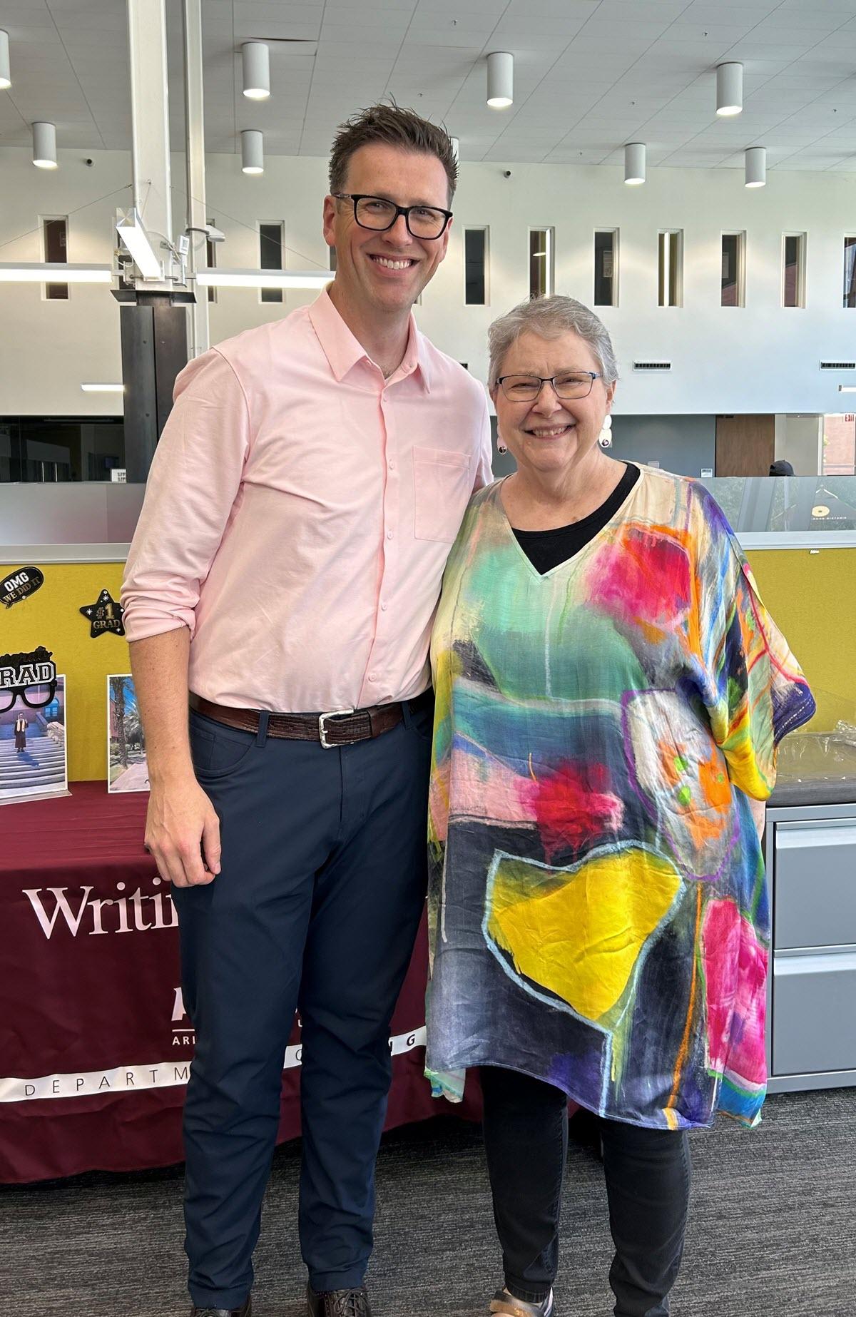 Professors Kyle Jensen and Shirley Jensen pose for the camera. Courtesy photo
