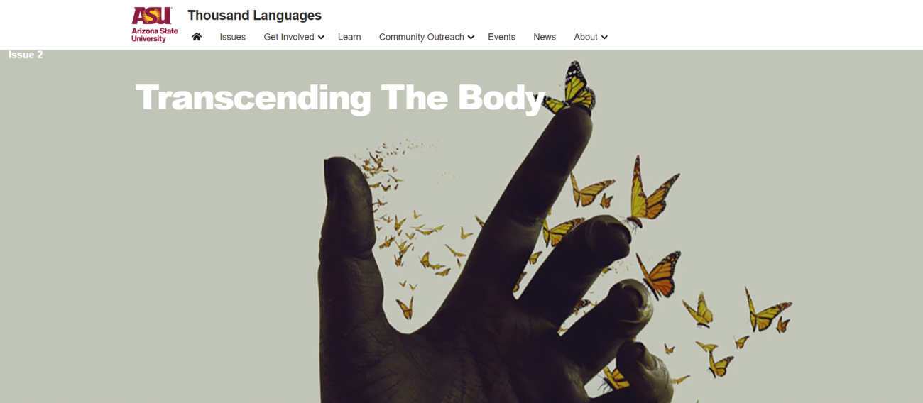 Masthead for issue 2 of Thousand Languages Project