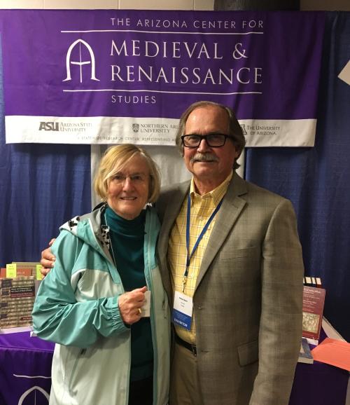 Jean Brink with Robert Bjork at Kalamazoo in May, 2018. Photo courtesy Robert Bjork.