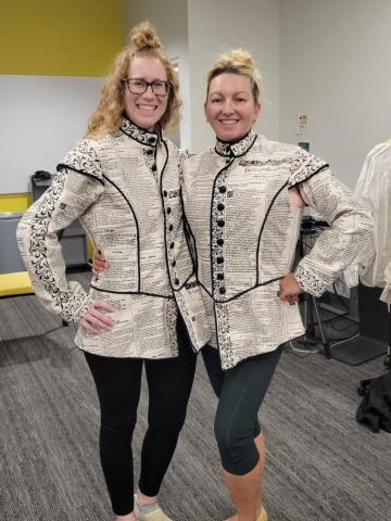 Breona Conrad and Amie Bjorklund pose in costume. Photo courtesy Mary Beth Hollmann